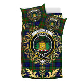 Dundas Modern 02 Tartan Crest Bedding Set - Golden Thistle Style
